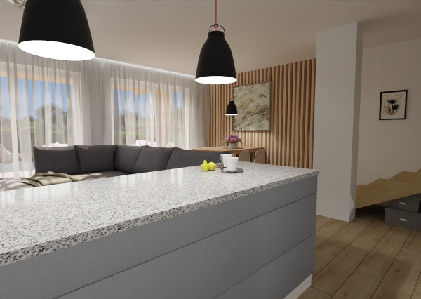 Predaj 4-izbová bytová jednotka v dvojdome v Lehniciach