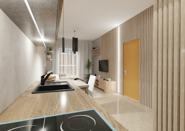 Na predaj investičný 2-izbový apartmán (nebytový priestor) v Bardejove s možnosťou prenosu DPH