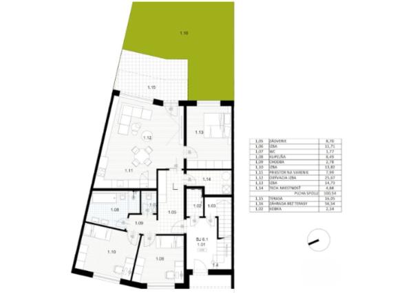 Na predaj moderný 4-izbový byt s vlastnou záhradou