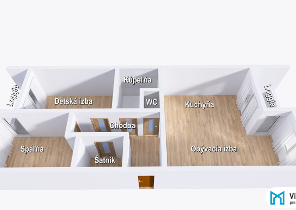 NA PREDAJ | 3-izbový byt s nadštandardnou výmerou v Trenčíne na ul. Liptovská