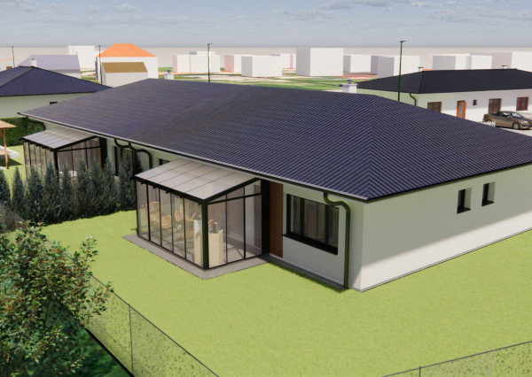 Na predaj 4-izbový rodinný dom TYP DOMU B  v obci Jelka