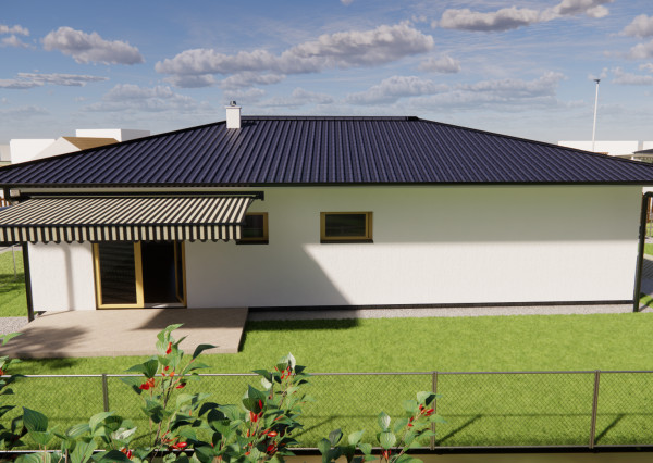 Na predaj 4-izbový bungalov TYP DOMU A  v obci Jelka