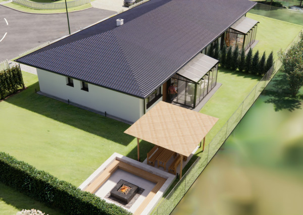 Na predaj 4-izbový rodinný dom TYP DOMU B  v obci Jelka