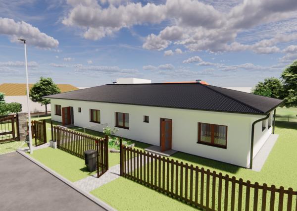 Na predaj 4-izbový rodinný dom TYP DOMU C  v obci Jelka