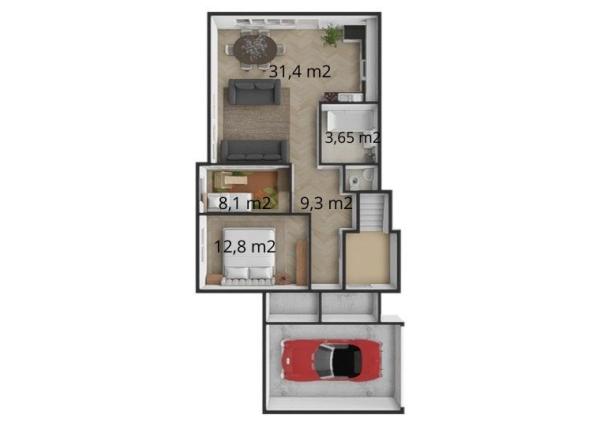 Na predaj 3-izbový byt so záhradou a garážou v Bielom Kostole