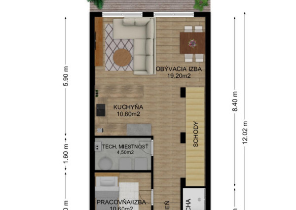 Na predaj novostavba v Lehniciach - časť trojdomu A