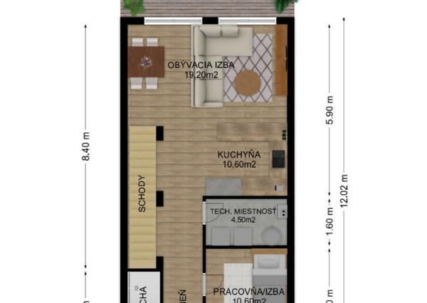 Na predaj novostavba v Lehniciach - časť trojdomu B