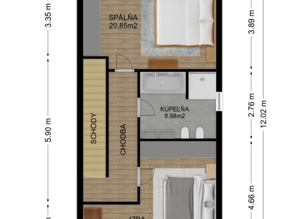 Na predaj novostavba v Lehniciach - časť trojdomu B