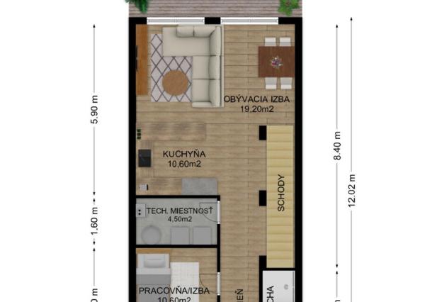 Na predaj novostavba v Lehniciach - časť trojdomu C