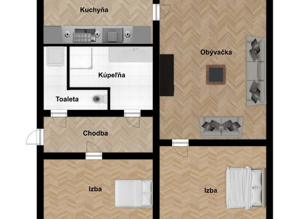 Na predaj 3-izbový byt pripravený na dokončenie v Prešove