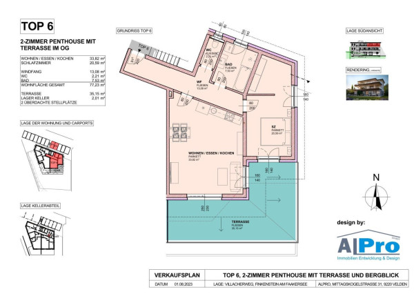 Exkluzívne v ponuke  6 luxusných apartmánov v najkrajšej lokalite Korutánska, v oblasti Villach