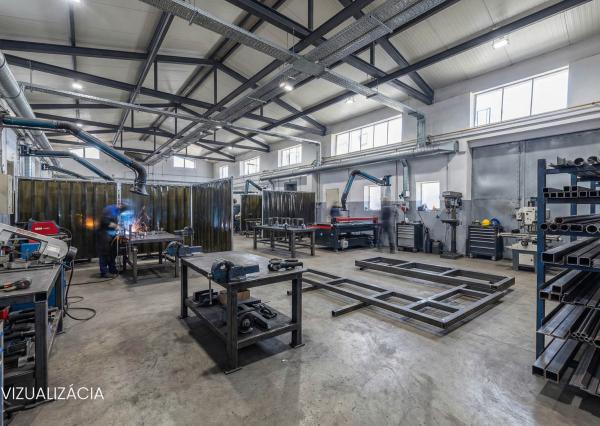 Na predaj výrobná hala s administratívnou časťou pri Lučenci