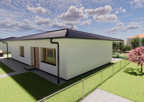 Na predaj 4-izbový bungalov TYP DOMU A  v obci Jelka