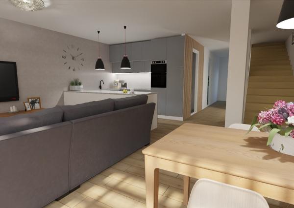 Na predaj 4 izbová bytová jednotka v dvojdome v Lehniciach