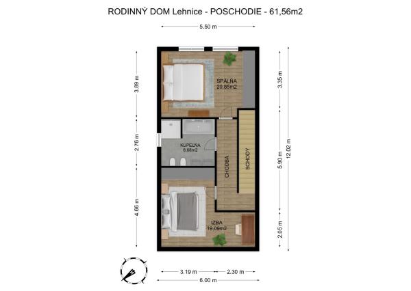 Na predaj 4 izbová bytová jednotka v dvojdome v Lehniciach