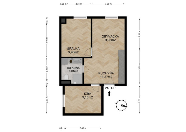 Na predaj investičný 3-izbový apartmán (nebytový priestor) v Bardejove