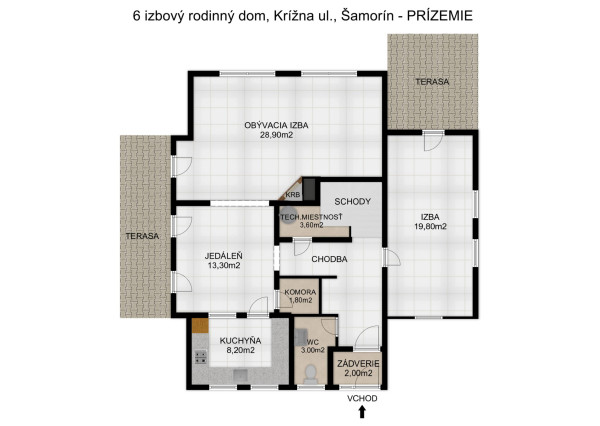 Na predaj 6-izbový rodinný dom s krásnou záhradou v Šamoríne