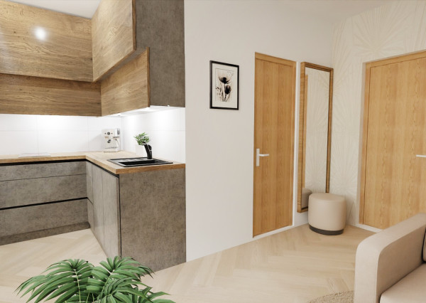 Na predaj investičný zariadený 1-izbový apartmán (nebytový priestor) v Bardejove