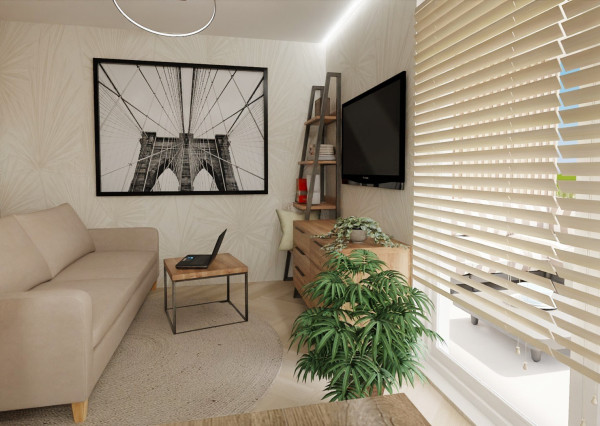 Na predaj investičný zariadený 1-izbový apartmán (nebytový priestor) v Bardejove