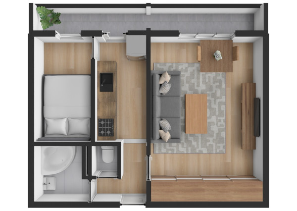 Na predaj investičný 2-izbový byt v Ružinove