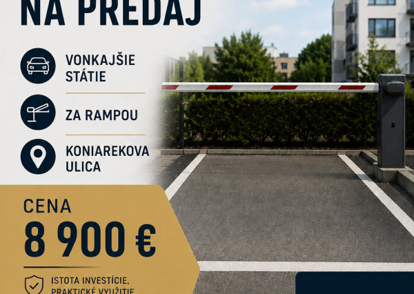 PREDAJ Parkovacieho miesta v Trnave
