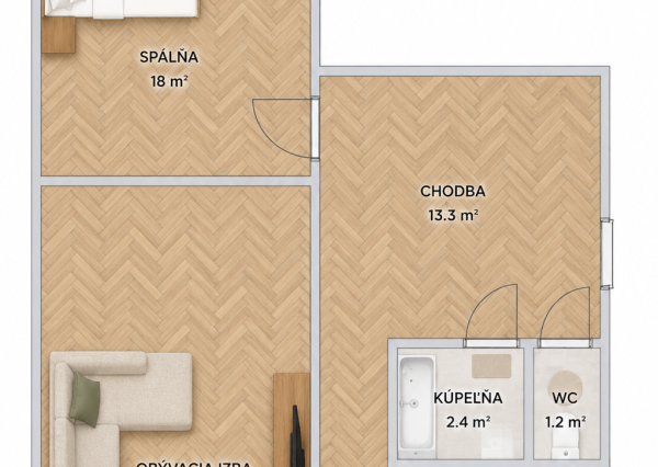 Na predaj 2-izbový byt s panoramatickým výhľadom | Možnosť 3 izieb v Považskej Bystrici