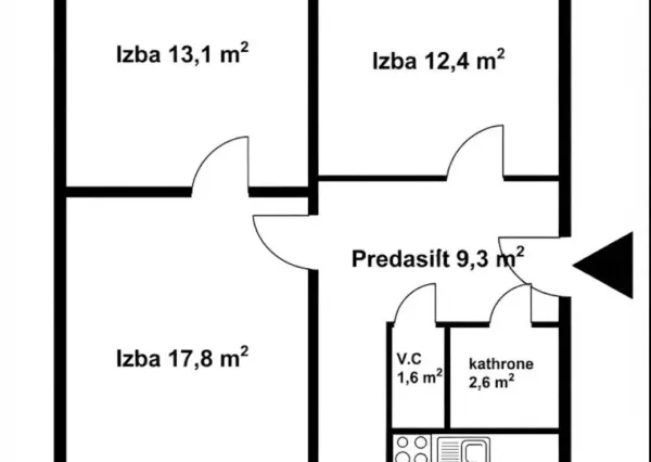 Na predaj 3-izbový byt v mestskej časti BA - Dúbravka