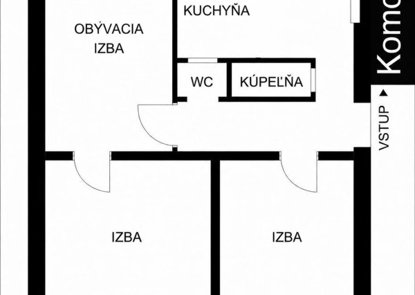 Na predaj 3-izbový byt s balkónom v Trenčíne na ulici Halalovka
