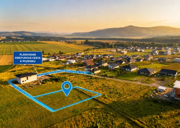 Na predaj rovinatý stavebný pozemok v obci Zubrohlava