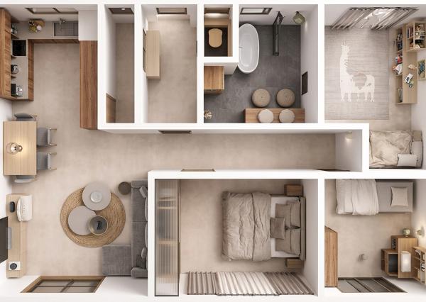 Na predaj 4-izbový bungalov v projekte Rezidencia Karvaša vo Vrútkach