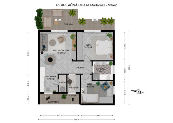 Na predaj rekreačný dom v obci Blahová-Madarász
