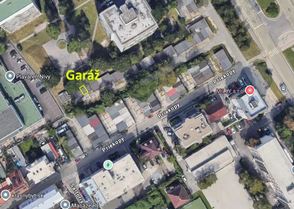 Na predaj samostatná garáž v Bratislave – Ružinov (Priekopy)