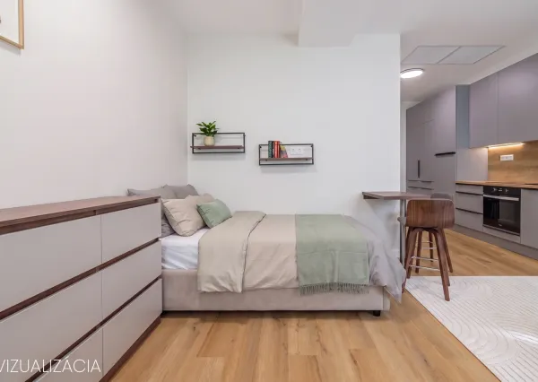 Na prenájom moderný 1-izbový byt v projekte Anička Residence – Košice, Sever