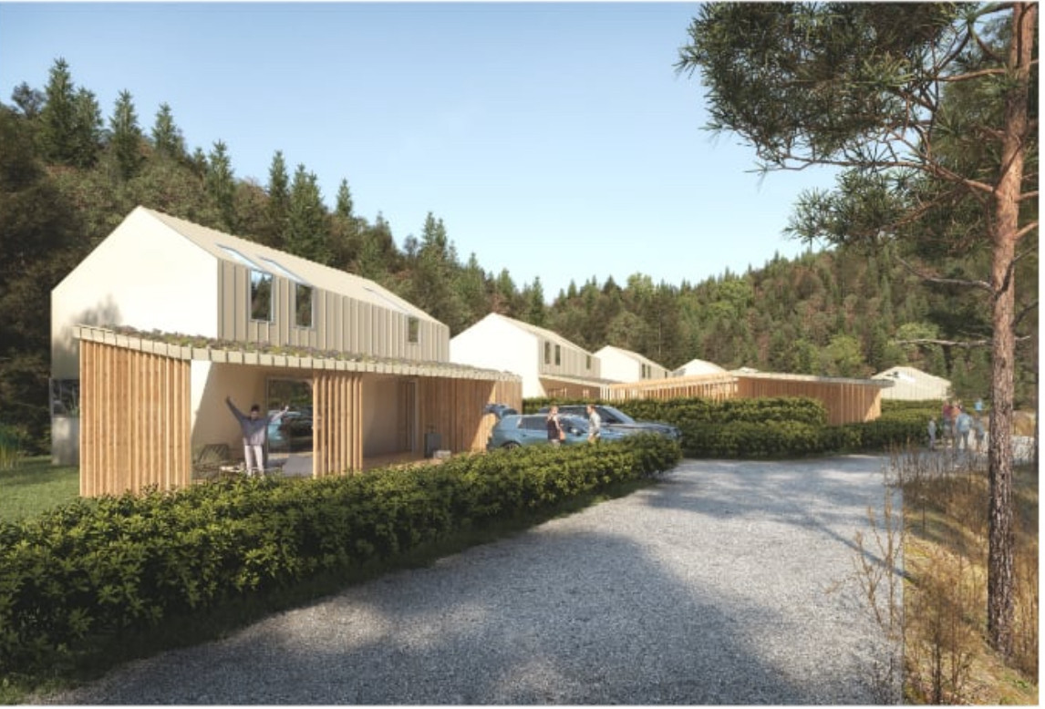 Na predaj pozemok s projektom výstavby chát v Modrovej