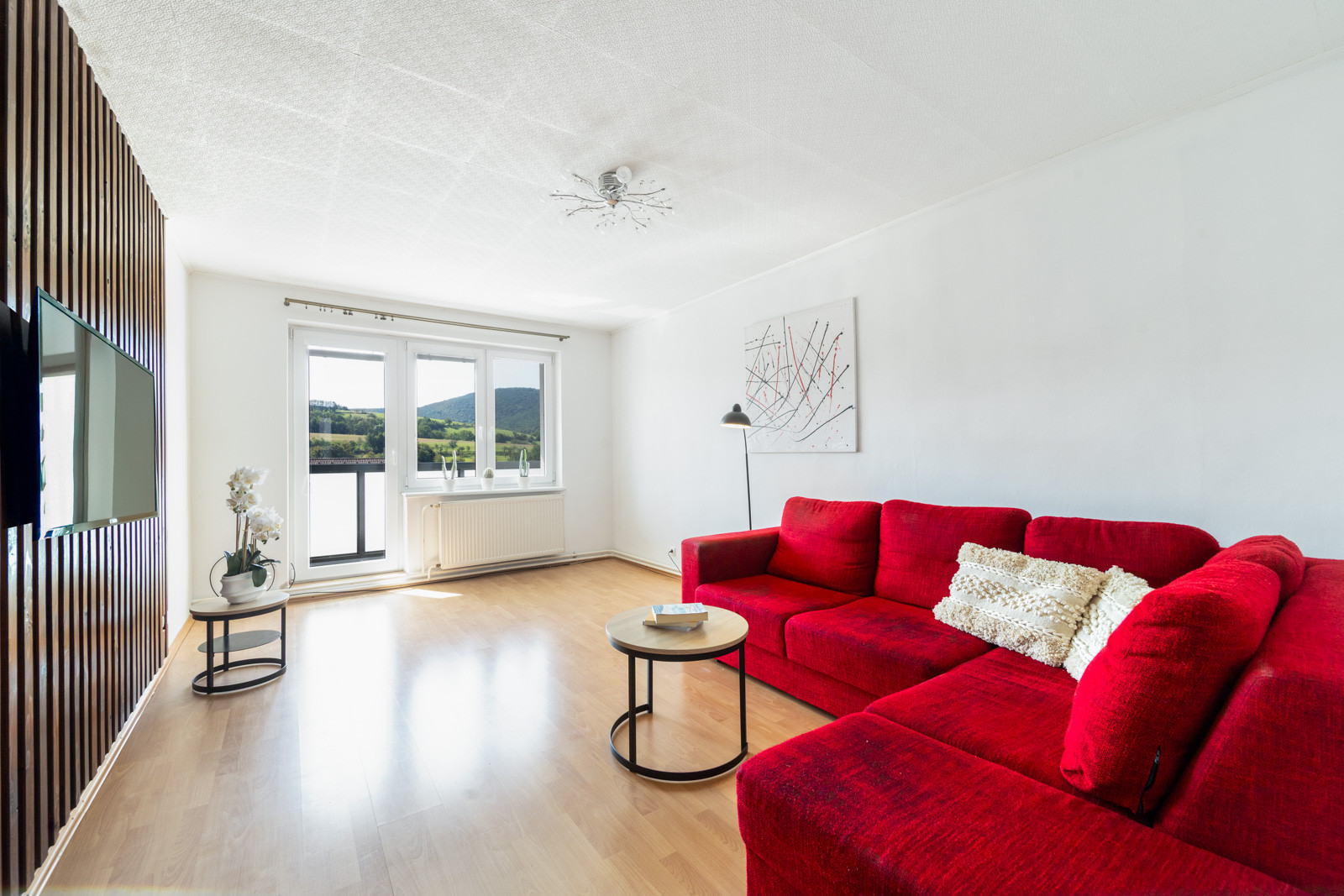 Na predaj čiastočne zariadený 3-izbový byt v Kálnici