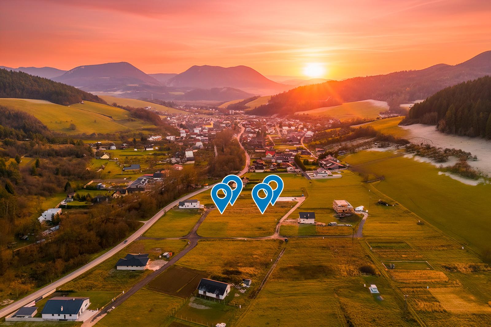 Na predaj pozemky na výstavbu rodinných domov v lokalite Stupné