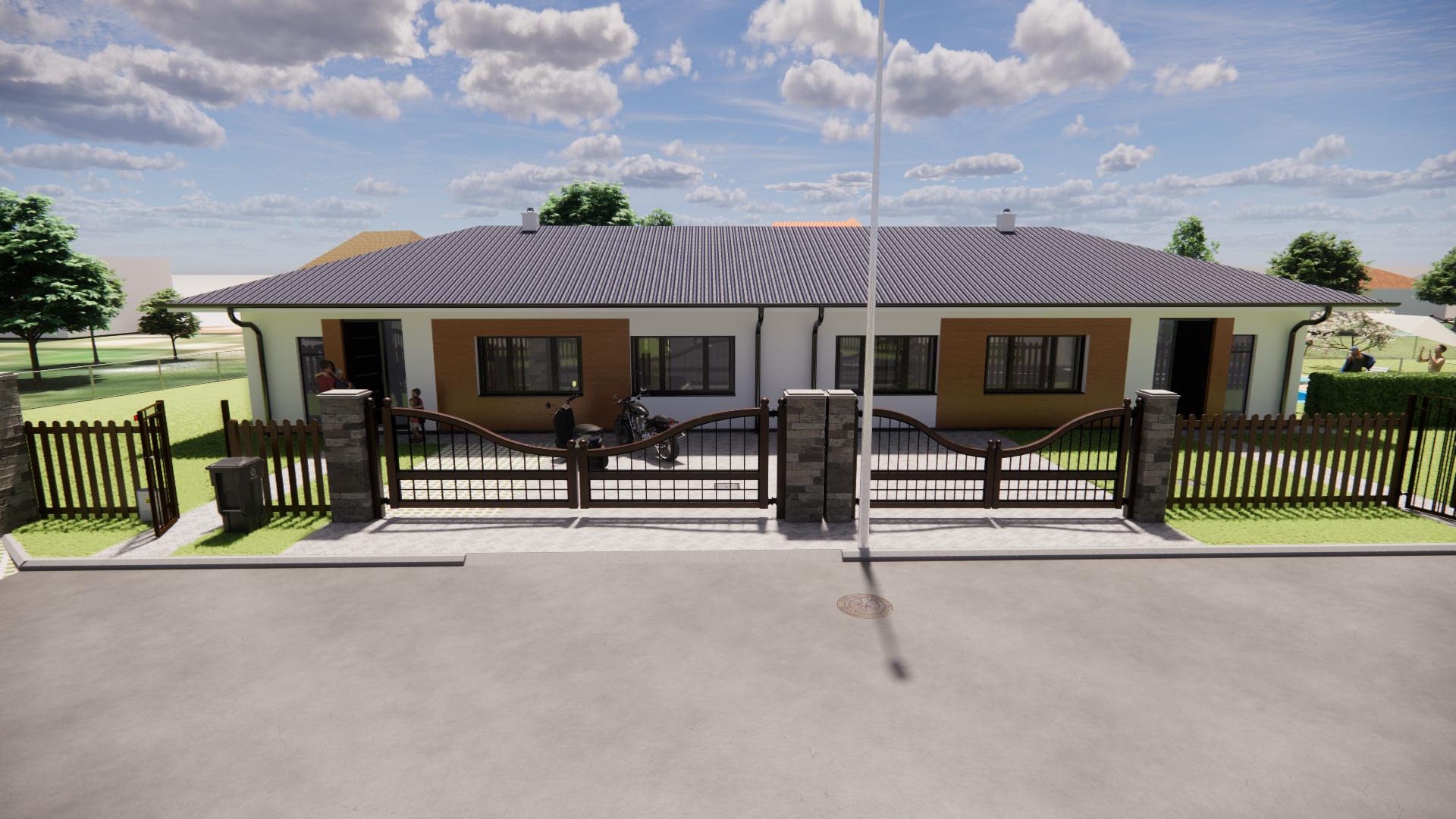 Na predaj 4-izbový rodinný dom TYP DOMU B  v obci Jelka