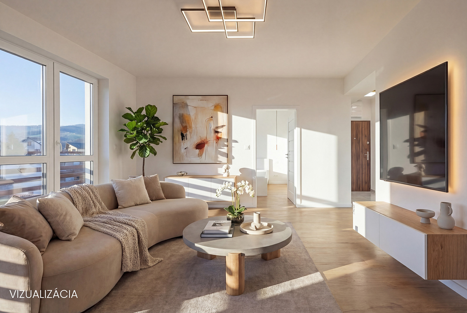 Na predaj zrekonštruovaný 3-izbový byt v obci Malcov