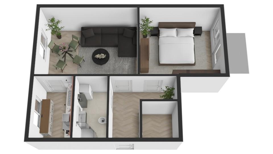 Na predaj zrekonštruovaný 2-izbový byt v Bánovciach nad Bebravou