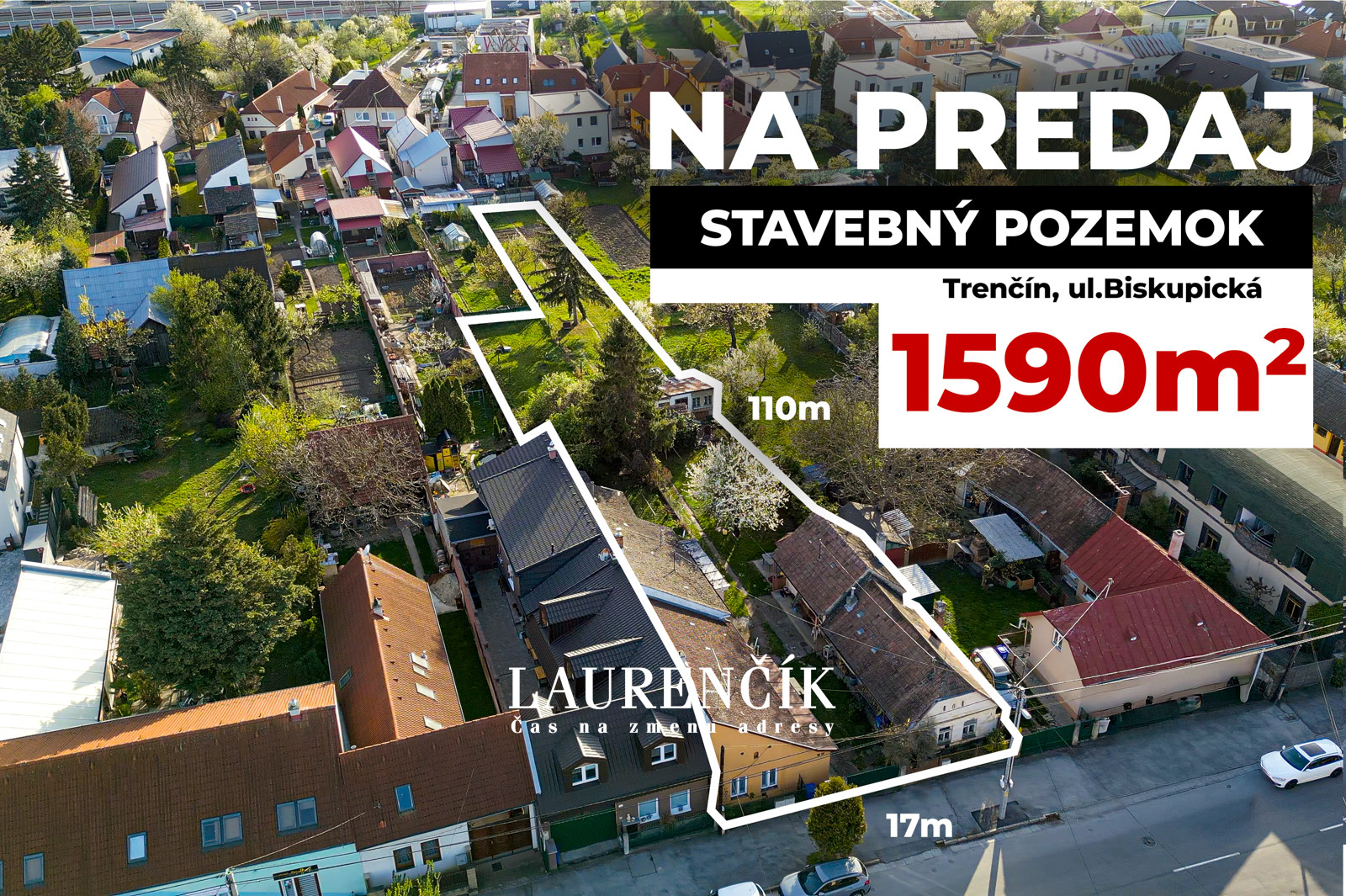 NA PREDAJ | INVESTIČNÝ STAVEBNÝ POZEMOK | TRENČÍN - BISKUPICE