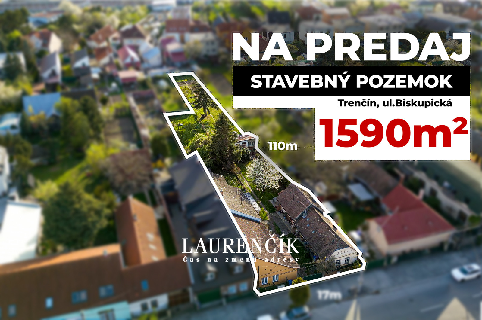 NA PREDAJ | INVESTIČNÝ STAVEBNÝ POZEMOK | TRENČÍN - BISKUPICE