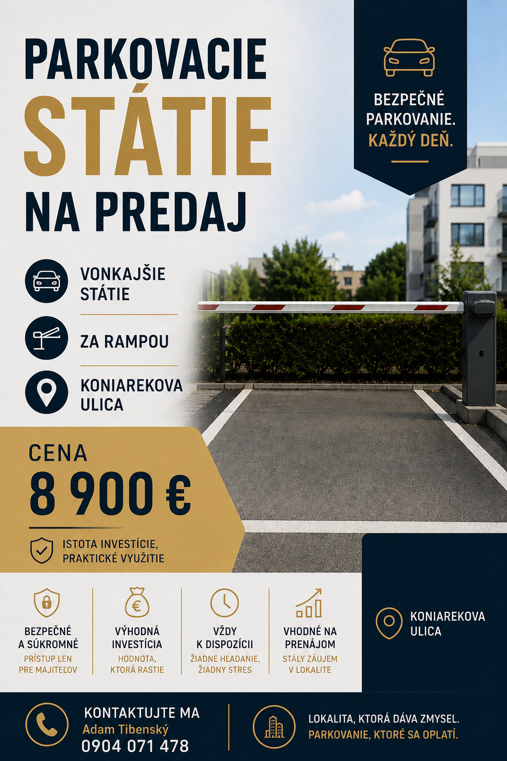 PREDAJ Parkovacieho miesta v Trnave