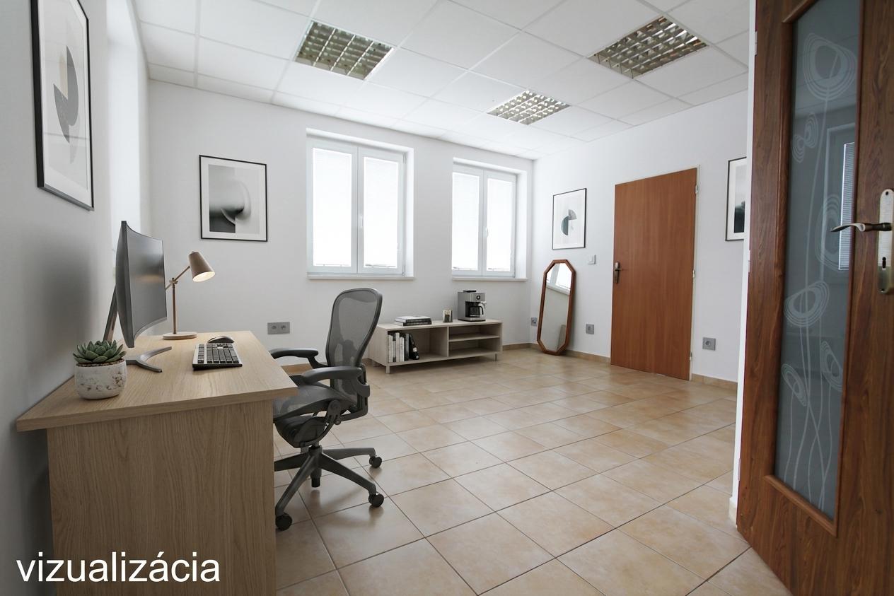 Na prenájom kancelária s vlastnou kúpeľňou v centre Šamorína